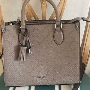 Nine West Embossed Vegan Leather Tote